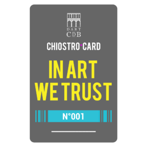 Chiostro Card "In Art We Trust" per operatori culturali, guide e storici dell’arte.